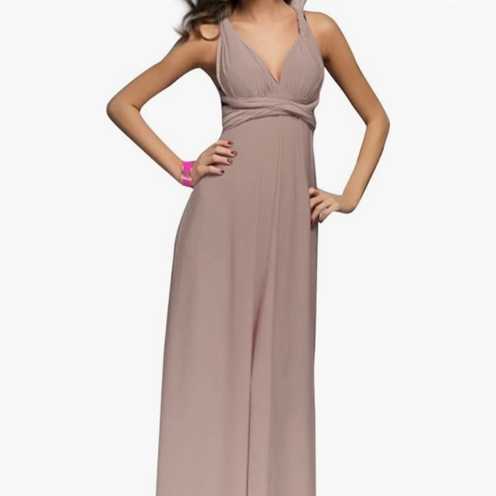 Transformable dress nude
